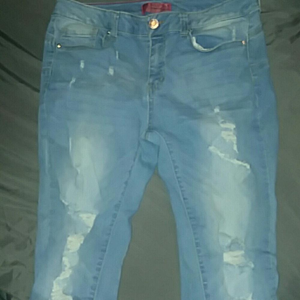 Wax Jeans Butt Lift Mid-Rise Jeans Stretch Size 11